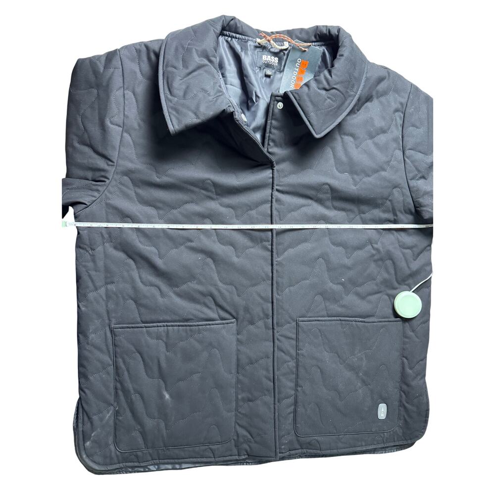 BASS OUTDOOR Women's Quilted Long-Sleeve Jacket BLACK NWT SIZE XL - Picture 10 of 11